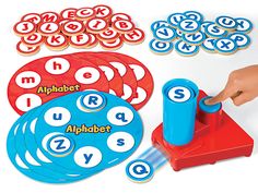 Launch & Learn Alphabet Game Letter Identification Games, Learn Alphabet, Alphabet Game, Wooden Tiles, Alphabet Board, Transitional Kindergarten, Lakeshore Learning, Alphabet Games, Creative Curriculum