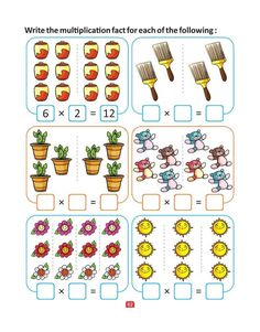 the worksheet for addition and subtraction practice with pictures of flowers in pots