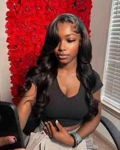 Body Wave Lace Front Wig Black Women, 30 In Body Wave Wig, Middle Part Body Wave Wig Black Women, Body Wave Wigs For Black Women, Middle Part Curled Hair, Loose Wave Sew In, Middle Part Body Wave Wig, Side Part Body Wave Wig, Body Wave Middle Part