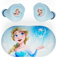 an image of a frozen princess plate and spoon set