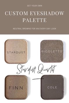 Beautiful eyeshadow inspiration for an every day look. Create custom palettes and get all of your favorite shades. Eyeshadow Inspiration, Custom Eyeshadow Palette, Beautiful Eyeshadow, Makeup For Moms, Eyeshadow Palettes, Makeup For Beginners