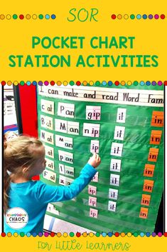 SOR Pocket Chart Station Activities - Kindergarten Chaos Christmas Pocket Chart Activities, Pocket Chart Ideas, Rhyming Games, Pocket Chart Activities, Sentence Activities, Weather Chart, Tactile Learning, Environmental Print, Activities Kindergarten