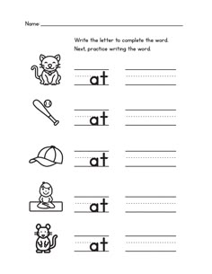 worksheet for beginning and ending the letter i with pictures to print on it