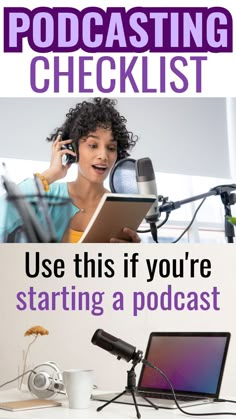 Podcasting Checklist - use this if you're starting a podcast Podcast Checklist, Podcast Planning, Importance Of Self Care, Podcast Setup, Successful Podcast, Website Tips