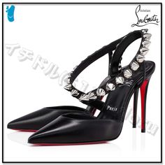 Item code: 1221189 High Heel Pumps & Mules from Christian Louboutin, Round Toe, Street Style, Street Style, Plain, Logo, Office Style, Elegant Style, Formal Style Strappy Pumps, Strappy Sandals Heels, Strappy Heels, Christian Louboutin Shoes, Strappy Sandals, Black Heels, Leather Heels