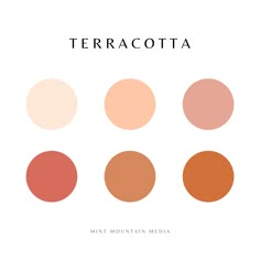 the terracotta color scheme for mint mountain media's new album, terracotta