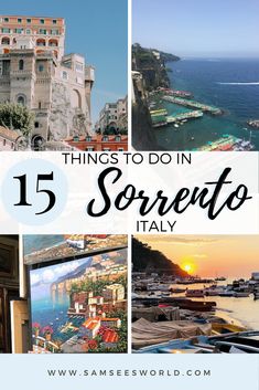 the top ten things to do in sorrento italy