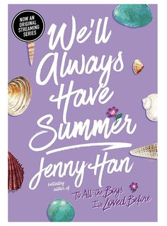 a purple book cover with the words new always have summer jenny fan written on it