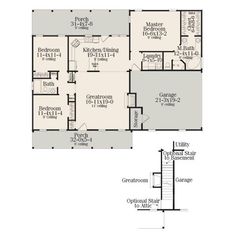 the floor plan for this home