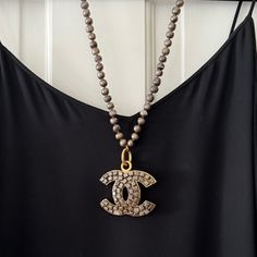 Chic, Gorgeous, Outfit Making, Vintage Chanel Pendant Necklace. See Authenication Mark On Back Of Pendant. Pendant Gray Pearls Made From Gray Pearls Pieces In A Mosaic Style. Matching Necklace Made With Matching Gray Pearls. Good Condition! Some Of The Pearls In The Back That Are Along The Back Of Your Neck(Covered By Your Hair) Are Peeling Due To Age. *See Photos Bought In Paris At The March Aux Puces De St-Ouen. Size - See Photos Chanel Pendant, Chanel Jewelry, Faux Pearl Necklace, Pearl Grey, Vintage Chanel, Matching Necklaces, Sale Design, Faux Pearl, Womens Jewelry Necklace