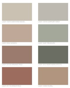 the different shades of paint that are used in this color scheme for furniture and home decor