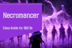 the necromanceer class guide for d & d se is shown in purple