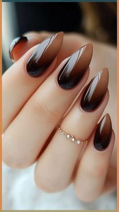 November Nail Designs, Classy Nail Art Ideas, Color Block Nails, Festive Nail Designs, November Nails, Winter Nail Designs, Gradient Nails, Autumn Nails