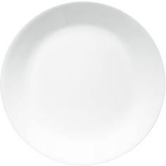 an empty white plate on a white background