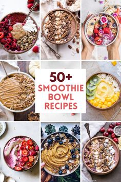 50 + smoothie bowl recipes for breakfast