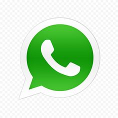 the whatsapp icon is green and has a white background with an image of a phone