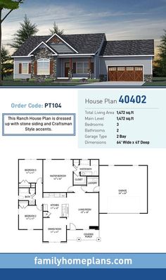 the floor plan for this house is very large and has three bedroom, two bathrooms