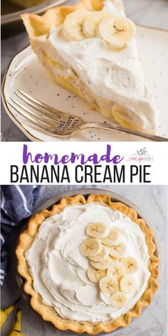 this homemade banana cream pie is the perfect dessert for summer