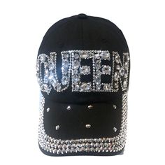 PRICES MAY VARY. Be The Queen: Unleash your inner royalty with our Popfizzy queen baseball hat, it’s fancy queen clothing that is sure to make you stand out in the crowd. Ideal for all the divas out there. Bedazzled Design: Each hat is meticulously bedazzled and hand-finished, guaranteeing a unique piece every time. A perfect representation of your sparkling personality. Hats for Trendy Women: This ladies baseball cap is not just any hat, but a fashion statement. It’s the perfect addition to any Adjustable Black Hats With Rhinestones, Rhinestone Embellished One Size Baseball Cap, Bedazzled Hats Baseball Caps, Trendy Rhinestone Snapback Baseball Cap, Rhinestone Baseball Cap, Queen Gifts, Queen Hat, Queen Outfit, Womens Baseball Cap