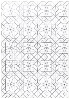 an abstract pattern that looks like it has been made with lines and shapes in the form of