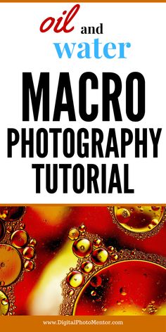 an image of macro photography with the title'oil and water macro photography guide '