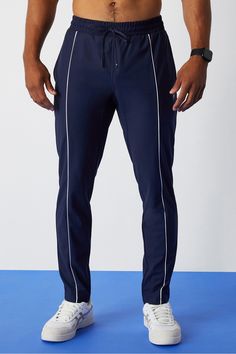 The Breakline Track Pant FL2 Deep Navy male Activewear >> Mens >> Bottom >> Pants regular 4-Way Stretch/Cell Phone Pocket/Hidden Pockets/Pockets/Recycled Materials/Reflective/Sweat Wicking/Zip Pockets Track Bottoms, Track Pant, 4 Way Stretch Fabric, Mens Activewear, New Classic, Model Photos, Mens Bottom, Recycled Materials, Track Pants