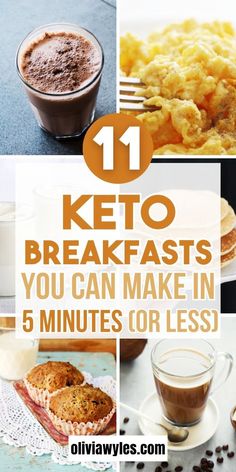 the top ten keto breakfasts you can make in 5 minutes or less, including coffee