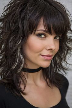 Choppy Layered Shag Haircut Shag For Medium Length Hair, Short Edgy Shag Haircut, Medium To Long Length Haircut, Long Length Haircut, Layers Mid Length Hair, Length Haircut Medium, Haircuts Mid Length, Shag Haircuts For Women, Edgy Long Hair