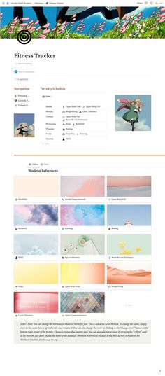 Studio Ghibli Planner | Fitness Tracker | Not Study Ghibli, Ghibli Notion, Notion Template Aesthetic, Notion Inspiration, Electronics Devices, Financial Tracker, Haircut Idea