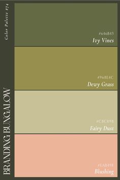 the color palette for an interior paint scheme with neutrals and browns, including green, pink