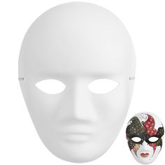 PRICES MAY VARY. Size :24.00X18.00X1.00cm/ 9.43X7.07X0.39in Paper Material: This painting paper mache mask is a blank mask made of paper mache material. Its surface is very smooth and can be easily painted in various colors and patterns Widely Uses: This mask is ideal for artists, hand lovers and makeup artists and can be used for many purposes such as painting, decoration, makeup and stage performances Elastic Strap Design: The elastic strap design makes it very comfortable to wear and can be a Painting Paper Mache, Paper Mache Masks, Mask Paper Mache, Face Masks Diy, Full Face Masks, Costume Clown, Blank Mask, Mask Paper, Makeup Effects