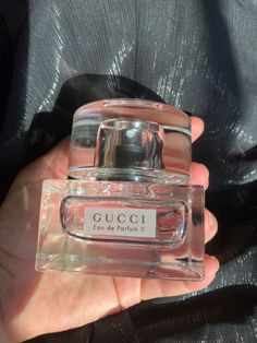 This is an incredibly rare and hard to find bottle of Gucci II EDP by Gucci. It is so nostalgic and evocative of the early 2000's, with it's sweet berry scent with a soft musk base. The bottle is stunning - so heavy and 100% glass. They don't make them like this anymore! The pricing on the item is due to its rarity, and also due to the fact that I am in no rush to let this fragrance leave my possession any time soon. I'll sit and enjoy the beautiful bottle as long as I have it. I will not accept any counter-offers on this item. Item condition is as seen in photos - fill level is as shown in photos. Please ask seller any questions you might have prior to purchase. Seller is more than happy to answer any questions that you might have. Pap Parfum, Parfum Gucci, Rarity, Hard To Find, Vintage Gucci, Very Rare, Beauty Book, Accessory Gift, Conditioner