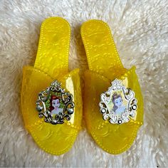 Nwot Disney Beauty And The Beast Belle Dress Up Costume Sandals. Beautiful Gold/Yellow Color. Slight Heel. 7” In Length Smoke And Pet Free Home. Belle Dress Up, Gold Yellow Color, Beauty And The Beast Belle, Up Costume, Disney Shoes, Belle Dress, Disney Beauty And The Beast, Dress Up Costumes, The Beast