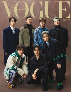 the group is posing together on the cover of the magazine's latest issue, volquee