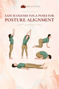 Yoga for Scoliosis: Safe Poses for Pain Relief & Posture Alignment Poses To Try, Improve Posture, Yoga Practice, Pain Relief, Yoga Poses, Yoga