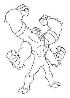 an image of a cartoon character that is outlined in black and white