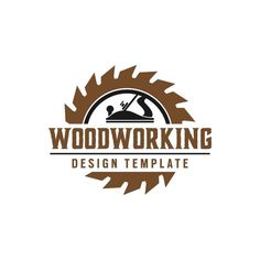 the logo for woodworking design template