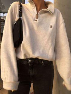 Urban Outfitters Outfit, Matilda Djerf, Polo Sweatshirt, Trik Fotografi, Jeans Outfit, 가을 패션, Inspiration Mode