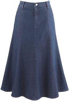 Boho Beauty: Styling a Denim Skirt for a Bohemian Look Blue Jean Skirts, Women Midi Skirt, Riding Skirt, Long Jean Skirt, Womens Denim Skirts, Jean Skirts, Skirt Details, Gored Skirt, Blue Jean Skirt