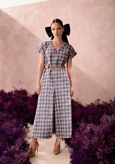 AUTUMN / WINTER 2020 – POCA & POCA Cream Jumpsuit, Houndstooth Fabric, Winter Inspiration, Muslim Fashion Dress, Short Kimono, Retro Dress, Muslim Fashion, Hijab Fashion, Women Collection