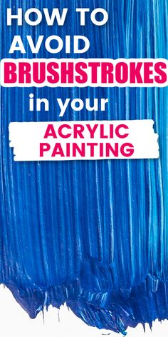 how to avoid brush strokes in your acrylic painting book cover with text overlay