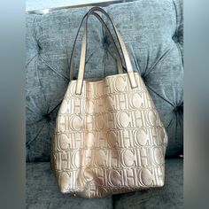 New Condition Carolina Herrera Handbags, Carolina Herrera Bags, Carolina Herrera, Limited Time, Bag Lady, Handbags, Gold, Color