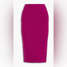 Veronica Beard Vail Stretch Crepe Skirt-New High Waist Pink Skirt For Work, Pink High Waist Skirt For Workwear, Pink High Waist Skirt For Work, Office Pencil Skirt In Pink, Pink Office Skirt, Pink Skirt For Office Wear, Pink Skirt With Pockets For Work, Pink Lined Skirt For Office, Pink Pencil Skirt For Office