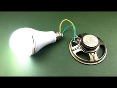 the light bulb is connected to an electronic device