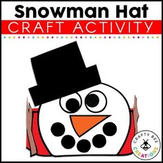 a snowman hat craft activity for kids