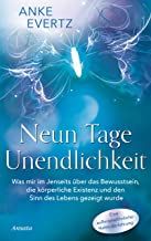 a book cover with the title neun tage unendilchheit written in german