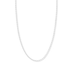 Stylish and shimmery, this 14K white gold Figaro chain necklace for her secures with a spring ring clasp. Perfect alone or layered with other necklaces (sold separately), the necklace measures 24 inches in length and approximately 1.28mm wide. Jewelry Education, Figaro Chain Necklace, Jewelry Advice, Jared The Galleria Of Jewelry, Figaro Chains, Figaro Chain, Accessories Jewelry Necklace, Cultured Pearls, Necklace Designs