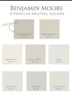 the best neutral paint colors to use in your home or office, including gray and white