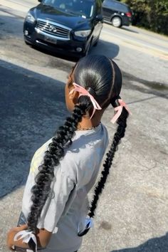 Mid Ponytail Hairstyles Black Women, Two Fishtail Braids, Slay Hairstyles, Future Hairstyles, Slick Ponytail, Sleek Ponytail Hairstyles, Formal Clothes