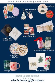 the holiday gift guide is on display for everyone to enjoy it's christmas season